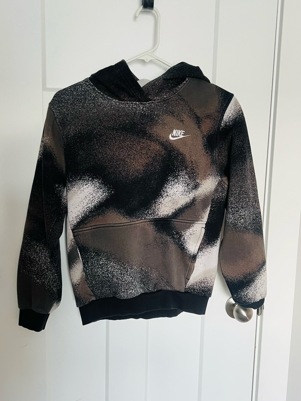 Nike Black, Brown & White Speckle Pullover Hoodie